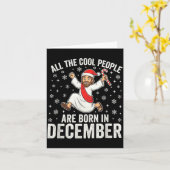 Funny Jesus Born In December Christmas Birthday Hu カード (黄色い花)