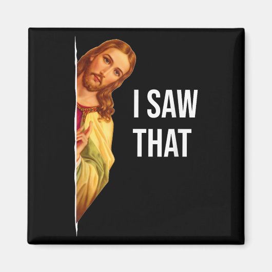Funny Jesus Meme Quote - Mens & Womens Clic Fi マグネット (正面)