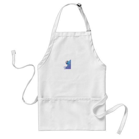 Funny Jetpack Hamster Apron | Cartoon Animal スタンダードエプロン (正面)