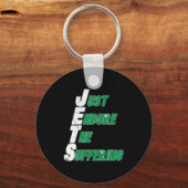 Funny Jets Just Endure The Suffering Football  キーホルダー (正面)