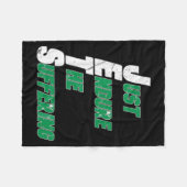 Funny Jets Just Endure The Suffering Football  フリースブランケット (正面(横))