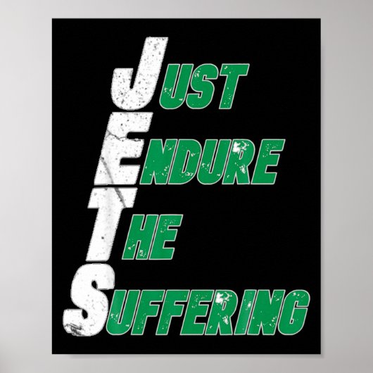 Funny Jets Just Endure The Suffering Football  ポスター (正面)