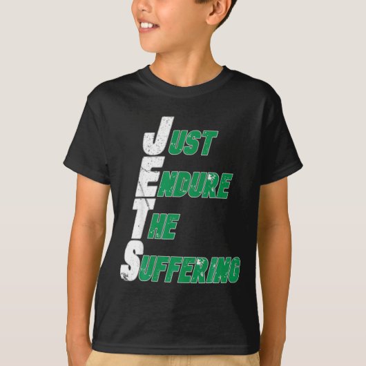 Funny Jets Just Endure The Suffering Football  Tシャツ (正面)
