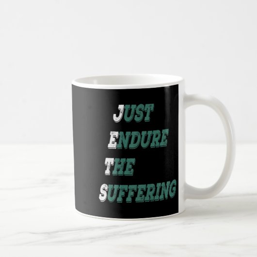 Funny Jets Just Endure The Suffering New York Foot コーヒーマグカップ (右)
