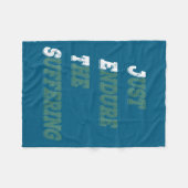 Funny Jets Just Endure The Suffering New York Foot フリースブランケット (正面(横))