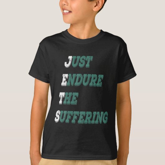 Funny Jets Just Endure The Suffering New York Foot Tシャツ (正面)