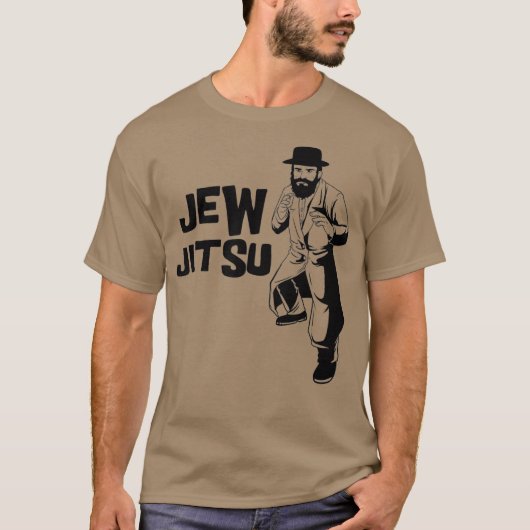 Funny Jew Jitsu Jiu Jitsu Martial Arts Tシャツ (正面)