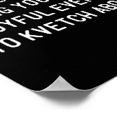 Funny Jewish New Year Rosh Hashh Yiddish Quote Say ポスター (角)