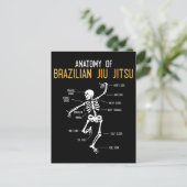 Funny Jiu Jitsu Fighter Anatomy BJJ Training Humor ポストカード (スタンド正面)