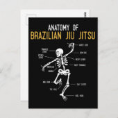 Funny Jiu Jitsu Fighter Anatomy BJJ Training Humor ポストカード (正面/裏面)