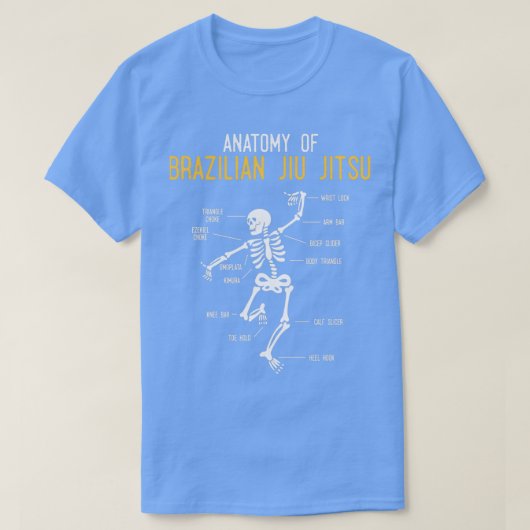 Funny Jiu Jitsu Fighter Anatomy BJJ Training Humor Tシャツ (デザイン正面)