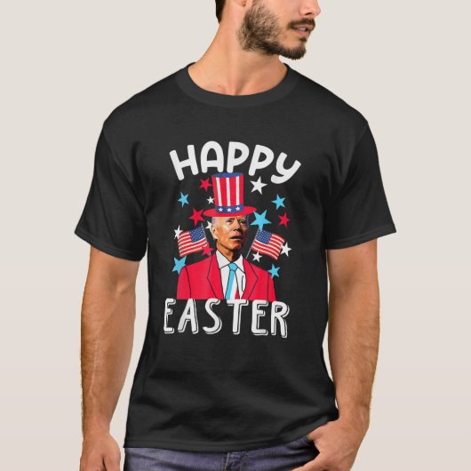Funny Joe Bïden 4Th Of July Independence Day Happy Tシャツ (正面)