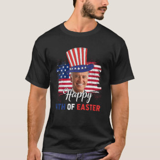 Funny Joe Biden Happy 4Th Of Easter Confused 4Th O Tシャツ