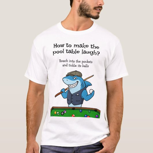 Funny Joke Billiards Gear Pool Hall Tshirts Tシャツ (正面)