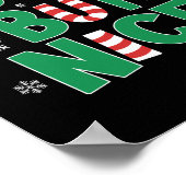 Funny Joke Christmas Humor Naughty But Nice T Shir ポスター (角)