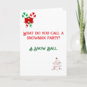 Funny Joke designed Christmas Card カード (正面)