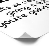 Funny Joke Meme , I Farted That's As Close To Givi ポスター (角)