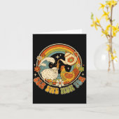 Funny Joke Quote Saying Humor Sea Ewe Hen Tea Men  カード (黄色い花)