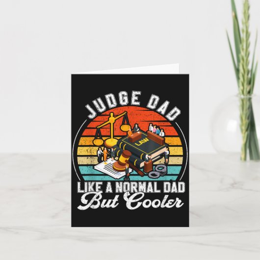 Funny Judge Gift Judge Dad Judge Top Judge Gift カード (正面)
