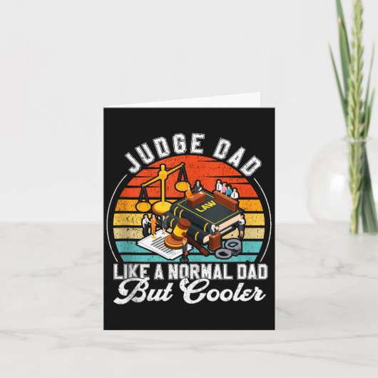 Funny Judge Gift Judge Dad Judge Top Judge Gift Ta カード (正面)