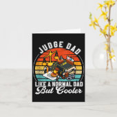 Funny Judge Gift Judge Dad Judge Top Judge Gift Ta カード (黄色い花)