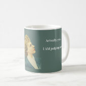 Funny Judgmental Lady Coffee Mug コーヒーマグカップ (正面右)