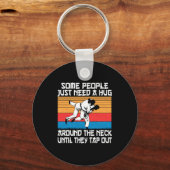 Funny Judo Jiu Jitsu Martial Arts Humor  キーホルダー (正面)