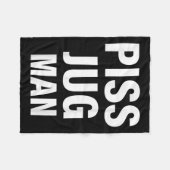 Funny Jug Man Apparel フリースブランケット (正面(横))