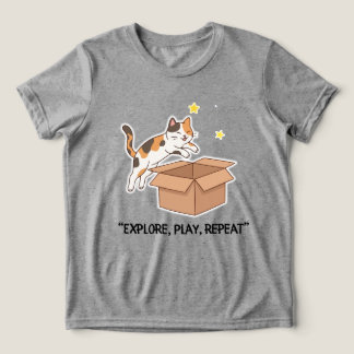Funny Jumping Cat BoysT-Shirt トライブレンドＴシャツ