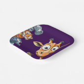 Funny Jungle Critters Birthday Celebration Paper ペーパープレート (傾斜あり)