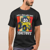 Funny just A Boy Who Loves Tractors Tシャツ (正面)
