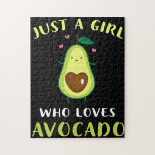 Funny Just A Girl Who Loves Avocado ジグソーパズル