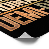 Funny Just An Ordinary Demi Dad Daughter Father's  ポスター (角)