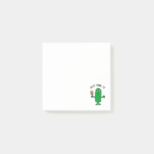 Funny Just Dink it Pickle Playing Pickleball ポストイット (正面)
