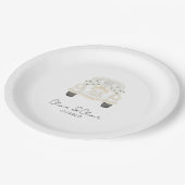 Funny just married car custom wedding ペーパープレート (アングル)