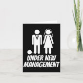 Funny Just Married , Fun Newlywed Gag For Men  カード (正面)