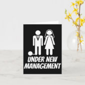 Funny Just Married , Fun Newlywed Gag For Men  カード (黄色い花)