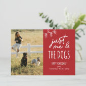 Funny Just Me & The Dogs Howlidays Photo  シーズンカード (スタンド正面)