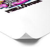 Funny Just Waiting For Halloween Skeleton Spooky V ポスター (角)