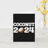 Funny Kamala Harris 2024 Statement Democrat Coconu カード (黄色い花)