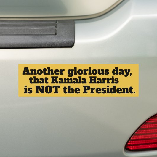 FUNNY KAMALA HARRIS CONSERVATIVE BUMPER STICKER バンパーステッカー (車上)