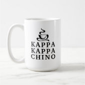 Funny Kappa Kappa Chino Campus Humor コーヒーマグカップ (左)