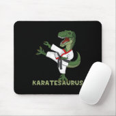 Funny Karate Dinosaur Karatesaurus T-rex Graphic K マウスパッド (マウス)