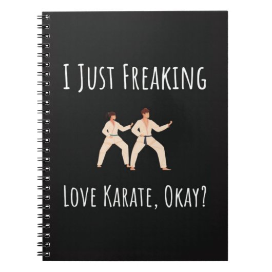 Funny Karate Gifts For Her Him Adult Fighter ノートブック (正面)