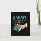 Funny Karate Martial Humor Powered  カード (正面)