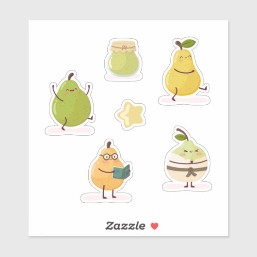 Funny kawaii-style set シール (シート)