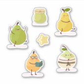 Funny kawaii-style set シール (正面)