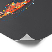 Funny Kayak Christmas Graphics Lights Lover Kayaki ポスター (角)