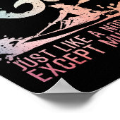 Funny Kayak Girl Art For Women Kayaking Lover Boat ポスター (角)