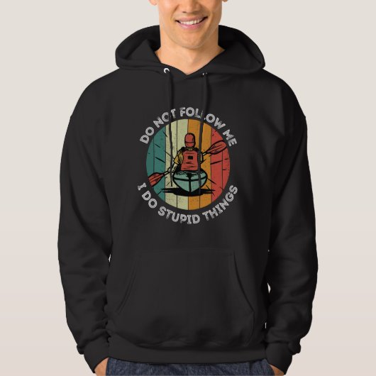 Funny Kayak Kayaking Boating Summer Clothing Graph パーカ (正面)